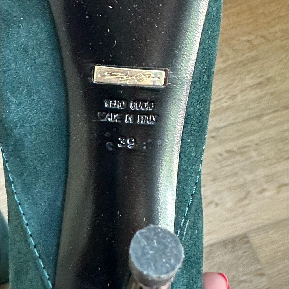Giuseppe Zanotti Green Suede High Boots with Box Size 39 - Picture 5 of 11